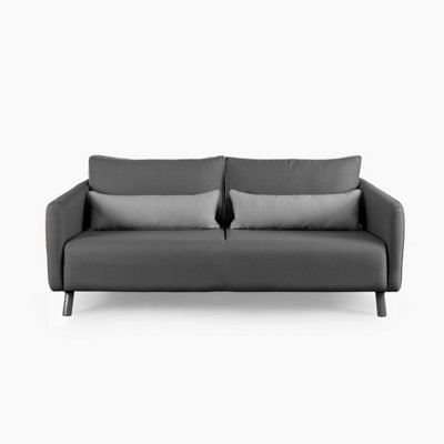 Emelda Grace Chloe Large Sofa - Dark Grey