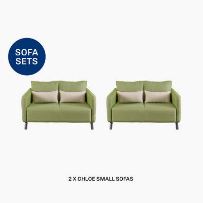 Emelda Grace Chloe Small Sofa Ensemble - Green