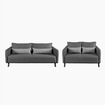 Emelda Grace Chloe Sofa Ensemble - Dark Grey