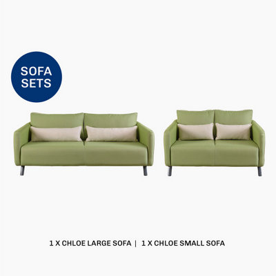 Emelda Grace Chloe Sofa Ensemble - Green