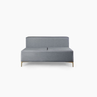 Emelda Grace Cloud Double Bench - Dark Grey