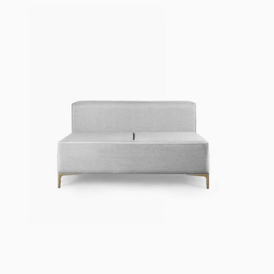 Emelda Grace Cloud Double Bench - Grey