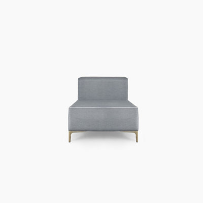 Emelda Grace Cloud Single Bench - Dark Grey