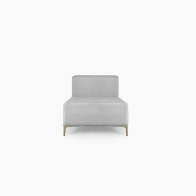 Emelda Grace Cloud Single Bench - Grey