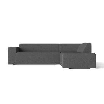 Emelda Grace Dennis Corner Sofa - Right Hand - Dark Grey