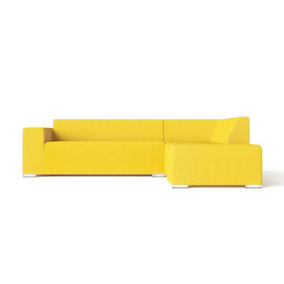 Emelda Grace Dennis Corner Sofa - Right Hand - Yellow