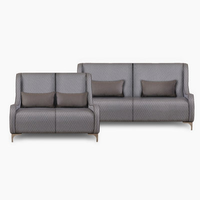 Emelda Grace Phluid Sofa Ensemble - Dark Grey