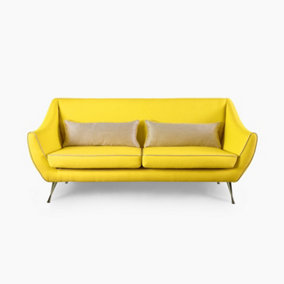 Emelda Grace Rita Large Sofa - Yellow