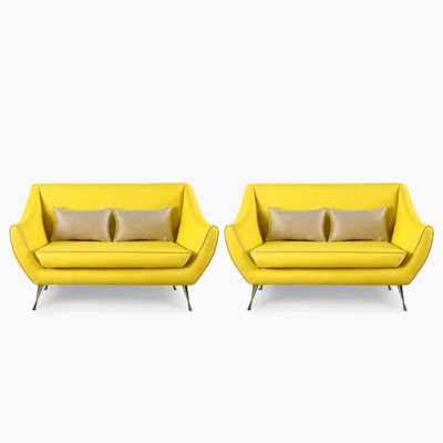 Emelda Grace Rita Small Sofa Ensemble - Yellow