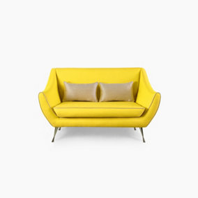 Emelda Grace Rita Small Sofa - Yellow