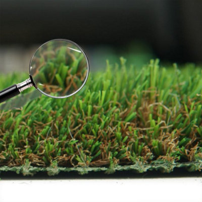 Emerald 40mm Artificial Grass,8 Years Warranty, Realistic Artifical Grass, Plush Fake Grass-4m(13'1") X 4m(13'1")-16m²