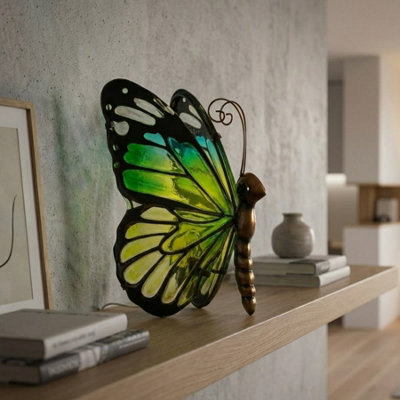 Emerald Butterfly LED Table Lamp
