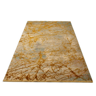 Emerald EMR101 Yellow Abstract Rug by Concept Looms-120cm X 180cm