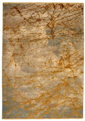 Emerald EMR101 Yellow Abstract Rug by Concept Looms-120cm X 180cm