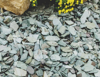 Emerald Slate Chippings 40mm - Bulk Bag (800kg)