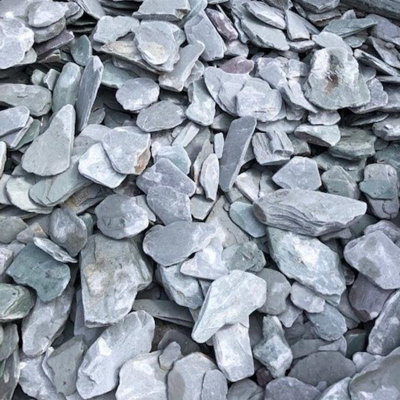 Emerald Slate Paddlestones - Decorative Garden Gravel - Aggregate Bulk ...