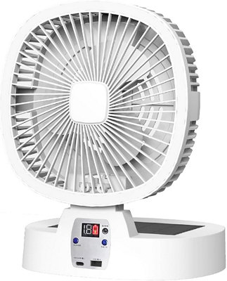 Emergency Camping Fan 5000mAh Portable Electric Foldable Cordless ...