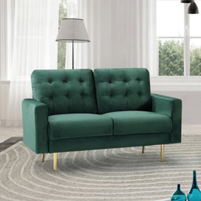 Emerson 2 Seat Velvet Sofa - Green