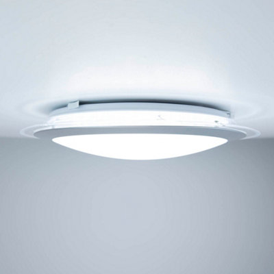 Emerson Round 17W Ceiling Flush Light Integrated LED IP20 Opal Acrylic ...