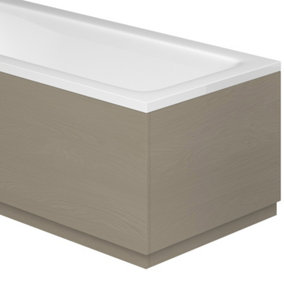 Emery Textured Grey End Bath Panel (W)800mm (H)560mm