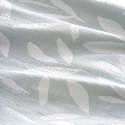 Emile Jacquard Leaf Pattern Print Green Duvet Cover Set