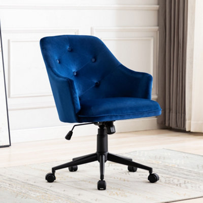 Navy swivel deals desk chair