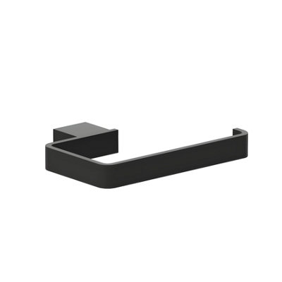 Emilia Matt Black Toilet Roll Holder