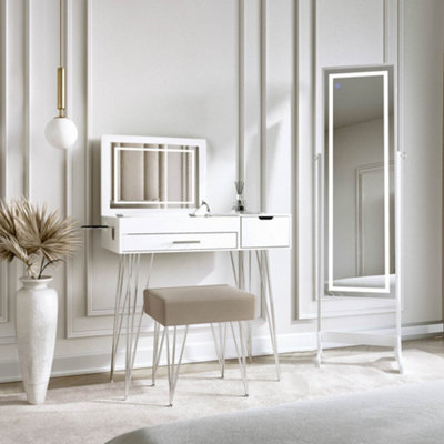 Flip top vanity discount
