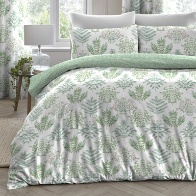 Emily Botanical Fern Print Duvet Cover Set