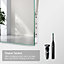 EMKE 450 X 600 mm Illuminated Bluetooth Bathroom Mirror with Shaver Socket, Bathroom LED Mirror with Touch, Anti-Fog