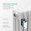 EMKE Central Heating Rads Cast Iron Style 3 Column Horizontal White Traditional Radiator 300x830mm