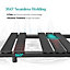 EMKE Central Heating Towel Rails Black Flat Panel Heated Towel Rail Radiator Ladder for Bathroom 650 x 450 mm