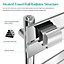 EMKE Chrome Flat Panel Heated Towel Rail Bathroom Ladder Radiator Warmer Central Heating Towel Rails 650 x 450 mm