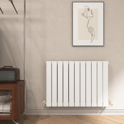 EMKE Double Flat Panel Horizontal White Radiator Efficient Heating for Upgrading Your Heating System, 600x830mm Price Comparisons | Compare The Build