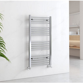 EMKE Heated Towel Rail Ladder Warmer Heating Bathroom Towel Radiator Chrome 1000x500mm