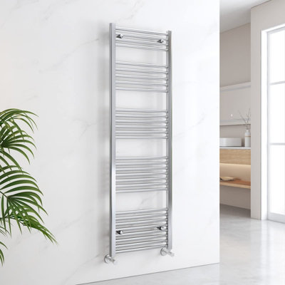 EMKE Heated Towel Rail Ladder Warmer Heating Bathroom Towel Radiator Chrome 1600x500mm