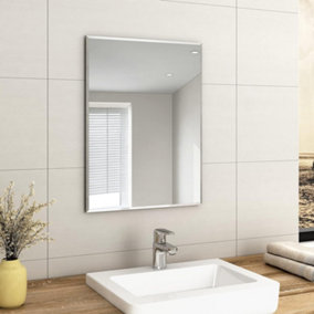 EMKE Rectangular Bathroom Mirror Frameless Wall Mirror 600x450mm