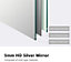 EMKE Rectangular Bathroom Mirror Frameless Wall Mirror 600x450mm