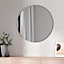 EMKE Round Bathroom Mirror Modern Wall Mounted Slim Frameless Mirror 80CM