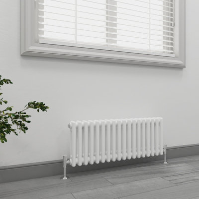 EMKE Traditional Cast Iron Style Radiator 2 Column White Column Radiator 300x830mm