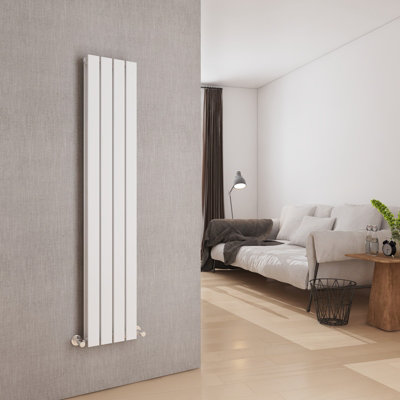 EMKE Vertical Radiator Double Flat Pane High Thermal White 160x30cm