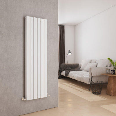 EMKE Vertical Radiator Double Flat Pane High Thermal White 160x45cm