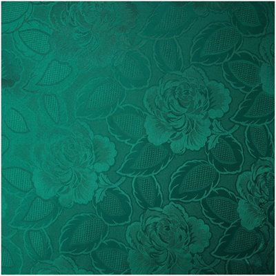 Emma Barclay Damask Rose Tablecloth, Forest Green, 50 x 70 Inch