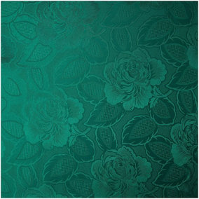Emma Barclay Damask Rose Tablecloth, Forest Green, 50 x 70 Inch