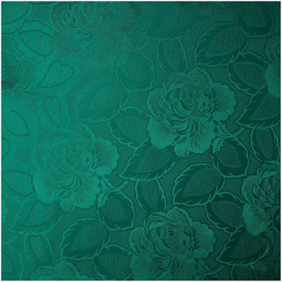 Emma Barclay Damask Rose Tablecloth, Forest Green, 60 x 84 Inch