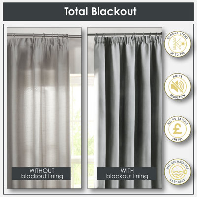 Emma Barclay Three Pass Blackout Pencil Pleat Curtain Liners