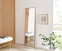 Emma Full Length Extra Large 170x50cm Copper Framed Rectangular Vertical Living Room Hallway Wall Mirror