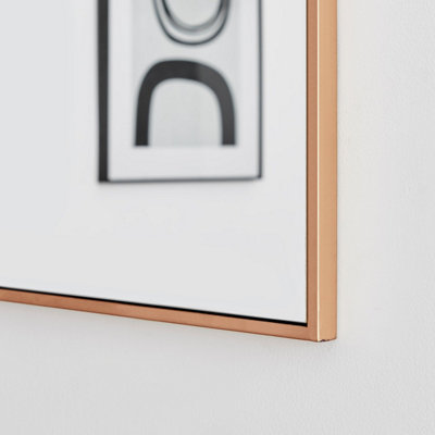 Emma Full Length Extra Large 170x50cm Copper Framed Rectangular Vertical Living Room Hallway Wall Mirror