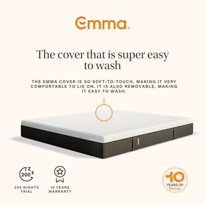 Emma Hybrid Original Roll Packed Mattress Super King Size - 180x200