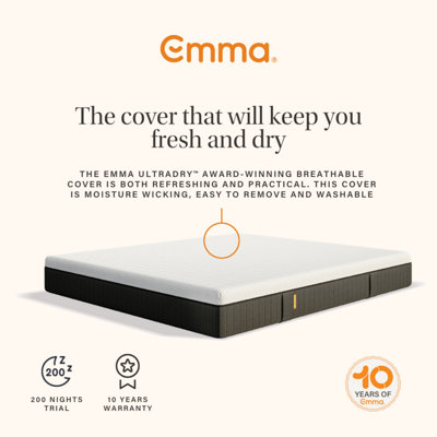 Emma Hybrid Premium Roll Packed Mattress Super King Size - 180x200